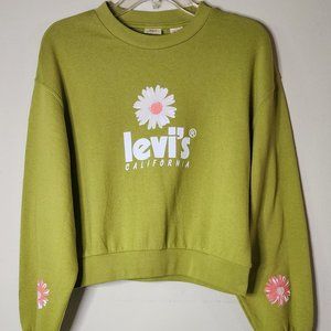 Levi's Acid Green Sweat Top - Pre-owned like new Size XS